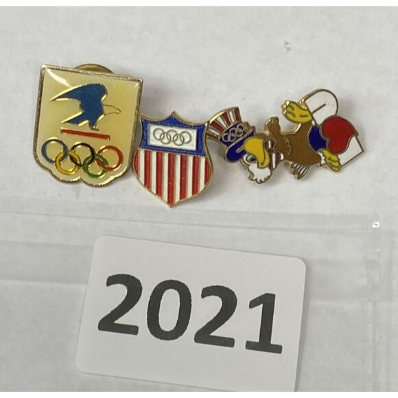 1984 OLYMPIC Sam The Eagle I❤️U USPS & Shield LOT 3 - Picture 8 of 8
